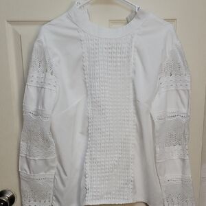 Elegant White Lace / Crochet Top